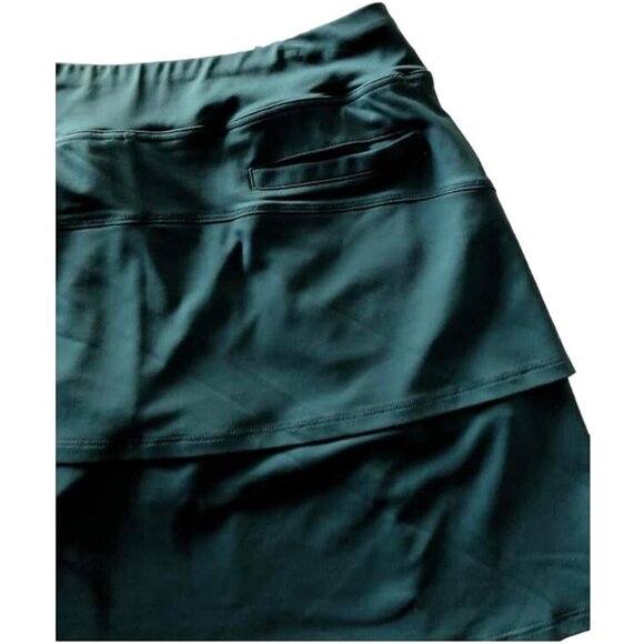 Lija Women's Elevate Skort Deep Green Size LG Nylon Golf/Tennis Style - Picture 3 of 4